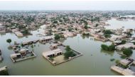 File Photo: A general view of the submerged houses, following rains and floods during the monsoon season in Dera Allah Yar, District Jafferabad, Pakistan, on September 1, 2022. (REUTERS)