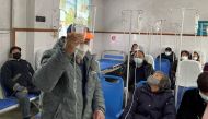 Patients receive IV drip treatment at a hospital, amid the coronavirus disease (Covid-19) outbreak, at a village in Tonglu county, Zhejiang province, China, January 9, 2023. (REUTERS)