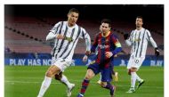 File Photo: FC Barcelona's Lionel Messi in action with Juventus' Cristiano Ronaldo during Champions League group match at Camp Nou, Barcelona, Spain, December 8, 2020. (REUTERS/Albert Gea)