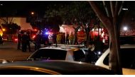 Screenshot from a video shows emergency responders at the shooting scene, following a shooting at Monterey Park, California, U.S. January 22, 2023. TNLA/Handout via REUTERS