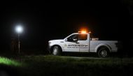 A San Mateo County Sheriff’s Office vehicle is seen near where victims were found dead in a shooting in Half Moon Bay, california, U.S. on January 24, 2023. Nathan Frandino/Reuters
