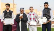 QREC Racing Manager Abdulla Rashid Al Kubaisi with the connection of Karakoul. PICTURES: Juhaim/QREC