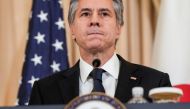 File Photo: US Secretary of State Antony Blinken speaks during a joint press conference with US Secretary of Defense Lloyd Austin and Japan’s Foreign Minister Yoshimasa Hayashi and Defense Minister Yasukazu Hamada at the State Department in Washington, US, January 11, 2023. (REUTERS/Joshua Roberts)

