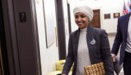 US Rep. Ilhan Omar leaves her office at the Longworth House Office Building on February 02, 2023 in Washington, DC. Kevin Dietsch/Getty Images/AFP
