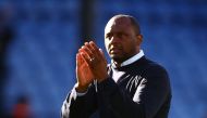 Soccer Football - Premier League - Crystal Palace v Leicester City - Selhurst Park, London, Britain - October 3, 2021 Crystal Palace manager Patrick Vieira applauds fans after the match Action Images via Reuters/Hannah Mckay