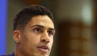 Soccer Football - FIFA World Cup Qatar 2022 - France Press Conference - Al Sadd SC Stadium, Doha, Qatar - December 12, 2022 France's Raphael Varane during the press conference. REUTERS/Bernadett Szabo
