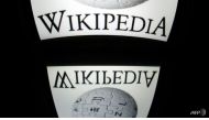 File photo of Wikipedia. (Photo: AFP/Lionel BONAVENTURE)

