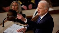 WASHINGTON, DC - FEBRUARY 07: U.S. President Joe Biden delivers his State of the Union address during a joint meeting of Congress in the House Chamber of the U.S. Capitol on February 07, 2023 in Washington, DC. The speech marks Biden's first address to the new Republican-controlled House. Chip Somodevilla/Getty Images/AFP (Photo by CHIP SOMODEVILLA / GETTY IMAGES NORTH AMERICA / Getty Images via AFP)