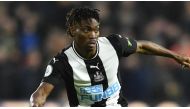 Christian Atsu playing for Newcastle United in 2020.  Photo: AFP
