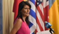 Former US ambassador to the UN Nikki Haley. File photo / AFP