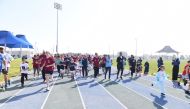 Participants during a running event.