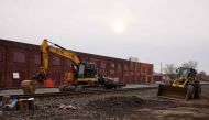 EAST PALESTINE, OH - FEBRUARY 14: Machinery is situated along rail tracks on February 14, 2023 in East Palestine, Ohio. A train operated by Norfolk Southern derailed on February 3, releasing toxic fumes and forcing evacuation of residents. Angelo Merendino/Getty Images/AFP (Photo by Angelo Merendino / GETTY IMAGES NORTH AMERICA / Getty Images via AFP)