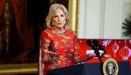 First lady Jill Biden speaks during a Lunar New Year reception in the East Room of the White House in Washington, US, January 26, 2023. (REUTERS/Evelyn Hockstein)