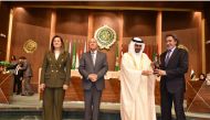 Founder and Chairman of ICSS Mohammed Hanzab being honoured.