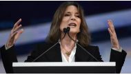 Democratic Presidential hopeful Marianne Williamson speaks at the California Democratic Party 2019 Fall Endorsing Convention in Long Beach, California on November 16, 2019. File photo / AFP