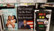 TITUSVILLE, FLORIDA - FEBRUARY 28: Florida Governor Ron DeSantis's book “The Courage to Be Free: Florida’s Blueprint for America’s Revival,” for sale on a store shelf on February 28, 2023 in Titusville, Florida. Gov. Ron DeSantis is reported to be considering a campaign in hopes to become the President of the United States. Joe Raedle/Getty Images/AFP (Photo by JOE RAEDLE / GETTY IMAGES NORTH AMERICA / Getty Images via AFP)