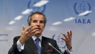 File Photo: International Atomic Energy Agency Director General Rafael Grossi attends a news conference during a board of governors meeting at the IAEA headquarters in Vienna, Austria, June 7, 2021. (REUTERS/Leonhard Foeger)