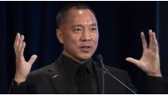 Fugitive Chinese billionaire Guo Wengui hold a news conference on November 20, 2018. File photo / AFP
