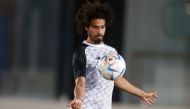 Al Sadd's Akram Afif during a training session.