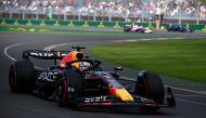 Red Bull Racing's Dutch driver Max Verstappen drives during the first practice session of the 2023 Formula One Australian Grand Prix at the Albert Park Circuit in Melbourne on March 31, 2023. Photo by WILLIAM WEST / AFP