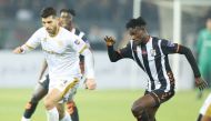 Action during the first leg between Qatar SC and CS Sfaxien. 
