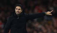 Arsenal manager Mikel Arteta was angered by the manner of Brentford's equaliser in a 1-1 draw on Saturday. AFP

