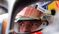 Red Bull Racing's Dutch driver Max Verstappen sits in his car during the first practice session ahead of the Formula One Azerbaijan Grand Prix at the Baku City Circuit in Baku on April 28, 2023. Photo by Giuseppe CACACE / AFP