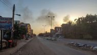 Smoke billows in southern Khartoum amid ongoing fighting between the forces of two rival generals in Sudan on May 6, 2023.  Photo by AFP
