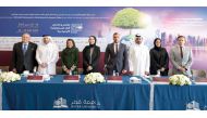 A group photo of representatives during the press conference.