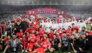Al Arabi are the champions of the 51st Amir Cup at Ahmad Bin Ali Stadium on May 12, 2023. (Photo: QNA)