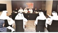 The Ministry of Labour officials with the owners of recruitment offices during the meeting. 