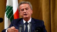 File Photo: Lebanon's Central Bank Governor Riad Salameh during a news conference at Central Bank in Beirut, Lebanon, November 11, 2019. (Reuters/Mohamed Azakir)