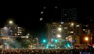 Denver Nuggets fans celebrate in downtown Denver after the end of Game Five of the 2023 NBA Finals at Ball Arena on June 12, 2023 in Denver, Colorado. Max Paro/Getty Images/AFP  