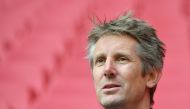 Ajax Amsterdam CEO Edwin van der Sar gives an interview to Agence France-Presse (AFP) at the Johan Cruijff Arena in Amsterdam on February 12, 2019. (Photo by EMMANUEL DUNAND / AFP)
