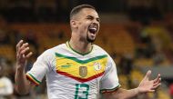 :FILES) Senegal's Iliman Ndiaye celebrates scoring his team's third goal during the 2023 Africa Cup of Nations (CHAN) Group L qualifier match between Senegal and Mozambique at Stade Me Abdoulaye Wade in Dakar on March 24, 2023. (Photo by John Wessels / AFP)
