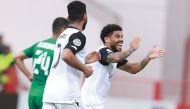 Al Sadd's Paulo Otavio celebrates after scoring the winning goal.