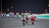 Riders in action during an earlier edition of the MotoGP Grand Prix of Qatar, in this file photo. 
