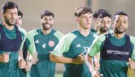 Al Arabi players during a training session.