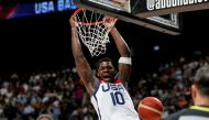 Minnesota Timberwolves guard Anthony Edwards has been in impressive form during the USA's World Cup warm-up matches. (Giuseppe Cacace / AFP)