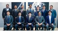 The members of the Asian Football Confederation's Professional Football Task Force pose for a photo during a meeting held in Kuala Lumpur, yesterday.
