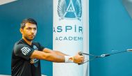 Abdulla Al Tamimi trains at Aspire Academy.