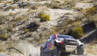 Qatar's Nasser Saleh Al Attiyah of Toyota Gazoo Racing drives during Stage 3 of the Desafio Ruta 40 2023, yesterday. 
Pic: DESAFIO RUTA 40
