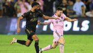 Lionel Messi #10 of Inter Miami CF controls the ball against Timothy Tillman #11 of Los Angeles FC during a match at BMO Stadium on September 03, 2023 in Los Angeles, California. Sean M. Haffey/Getty Images/AFP 