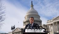 U.S. President Joe Biden's son Hunter Biden talks to reporters outside the U.S. Capitol on December 13, 2023 in Washington, DC. (Photo by Drew Angerer / GETTY IMAGES NORTH AMERICA / Getty Images via AFP)