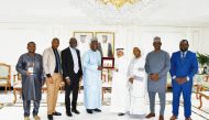QC Acting General Manager, Ali Saeed bu Sherbak Al Mansori, President of the Malian Chamber of Commerce and Industry, Madiou Simpara with other officials during the meeting.