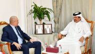 Qatar Chamber First Vice Chairman Mohamed bin Twar Al Kuwari with the Minister of Agriculture of the Republic of Cuba, H E Perez Brito. 
