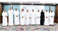 Chairman of the Al-Attiyah Foundation, H E Abdullah bin Hamad Al-Attiyah and Chairman of the Qatar Chamber and ICC Qatar, Sheikh Khalifa bin Jassim Al Thani with other officials during the MoU signing.