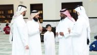 Director of the Department of Religious Call and Guidance Malallah Abdul Rahman Al Jaber during the opening of a holy Qur’an learning centre.