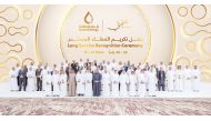 Minister of State for Energy Affairs, President and CEO of QatarEnergy, H E Saad Sherida Al Kaabi during the recognition ceremony to honour long serving employees.