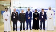 Ambassador of Turkiye to Qatar, H E Dr. Mustafa Goksu with Milaha officials pose for a group photo at DIMDEX 2024.